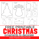 Free Printable Christmas Ornaments To Decorate   My Bored Toddler Inside Christmas Ornament Template Preschool