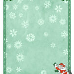 Free Printable Christmas Paper Templates Regarding Christmas Paper Template Printable