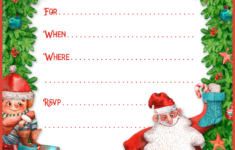 Free Printable Christmas Party Invitation – Download And Print throughout Christmas Invitation Template Free Printable