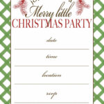 Free Printable Christmas Party Invitation | Moritz Fine Designs In Christmas Party Invitations Template Free Printables