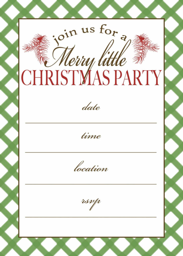 Christmas Party Invitations Template Free Printables Christmas Party Invitations Template Free Printables
