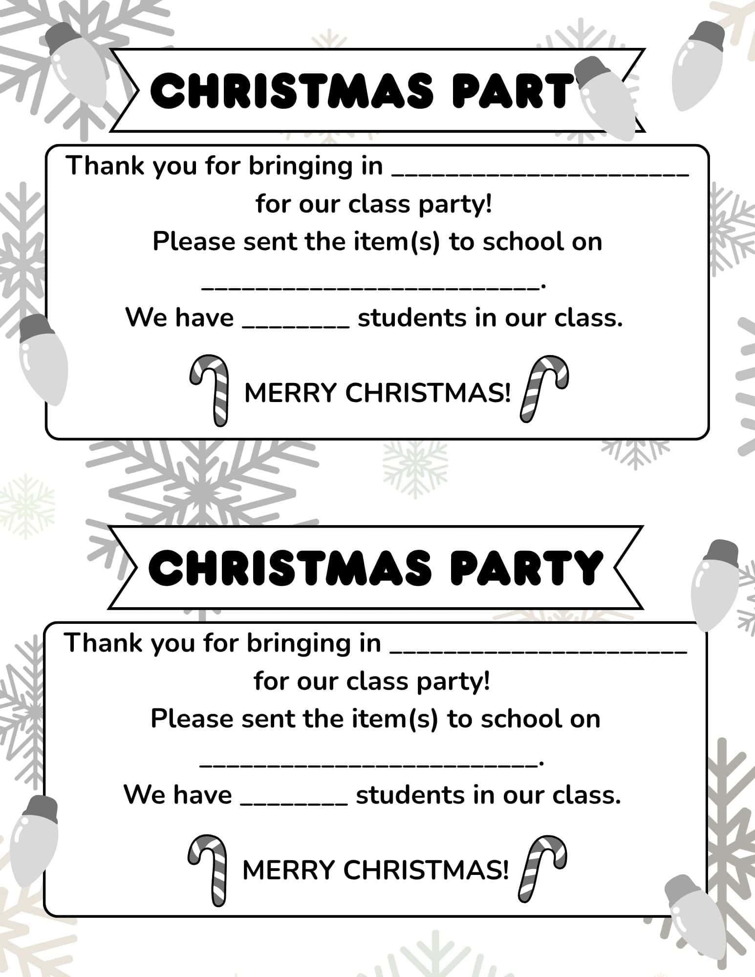 Free Printable Christmas Party Sign Up Sheet throughout Christmas Party Letter To Parents Template