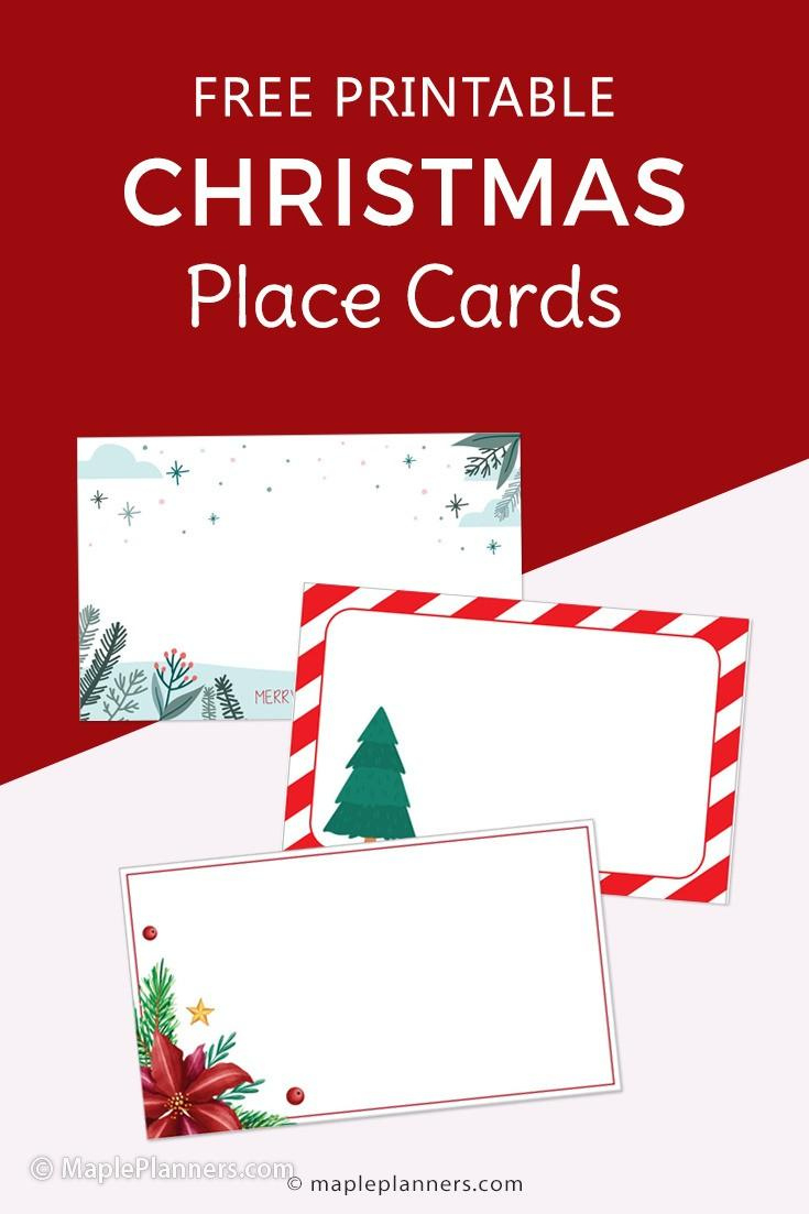 Free Printable Christmas Place Cards - Worksheets Library intended for Christmas Place Cards Template Free Download