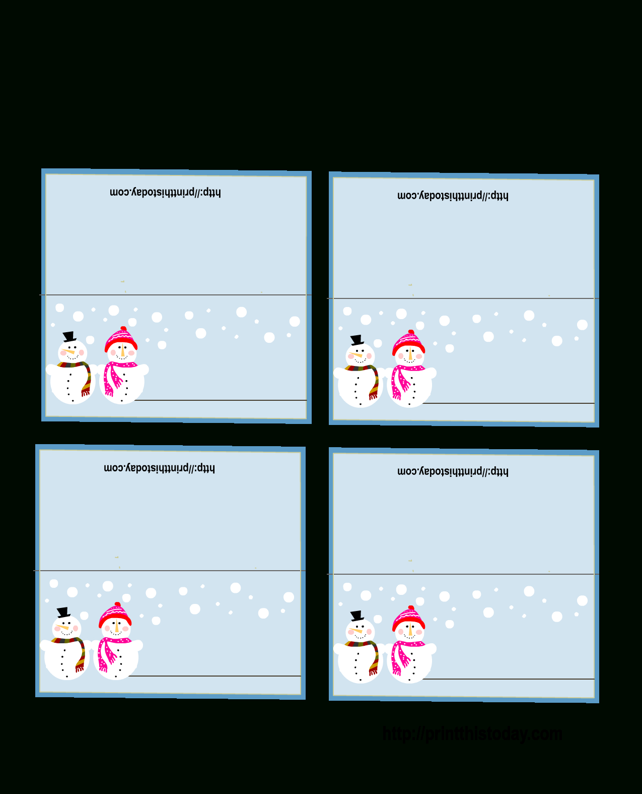 Free Printable Christmas Place-Cards - Worksheets Library throughout Christmas Place Cards Template Free Download
