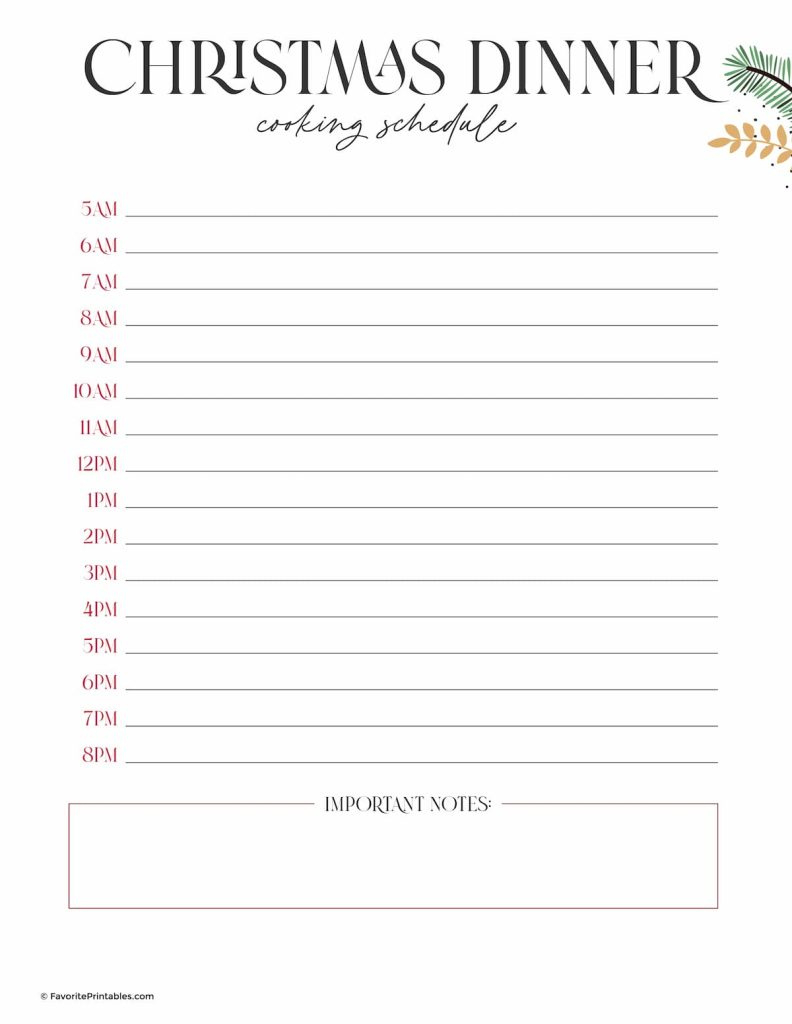 Free Printable Christmas Planner - Favorite Printables inside Christmas Menu List Template