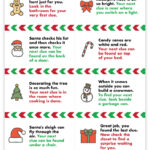 Free Printable Christmas Scavenger Hunt   Pjs And Paint With Christmas Scavenger Hunt Template