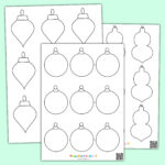 Free Printable Christmas Tree Ornament Craft Templates Pdf With Regard To Christmas Ornament Shape Template