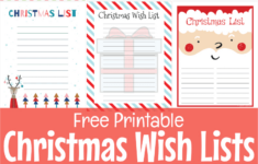Free Printable Christmas Wish List Templates throughout Christmas Template Free Printable