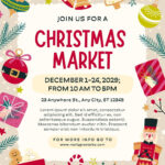 Free, Printable, Customizable Christmas Flyer Templates | Canva For Christmas Market Poster Template