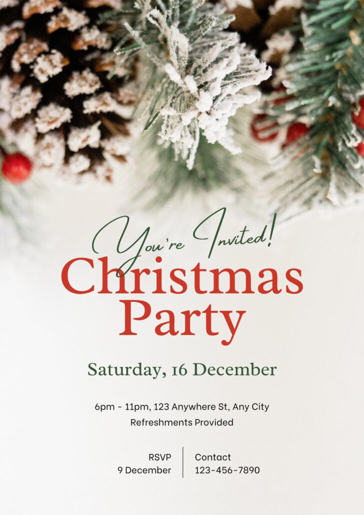 Christmas Themed Flyer Template Christmas Themed Flyer Template