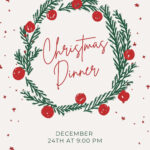 Free, Printable, Customizable Christmas Flyer Templates | Canva Pertaining To Christmas Lunch Flyer Template