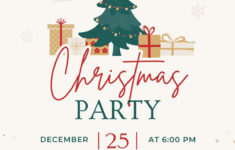 Free, Printable, Customizable Christmas Invitation Templates | Canva for Christmas Party Email Template