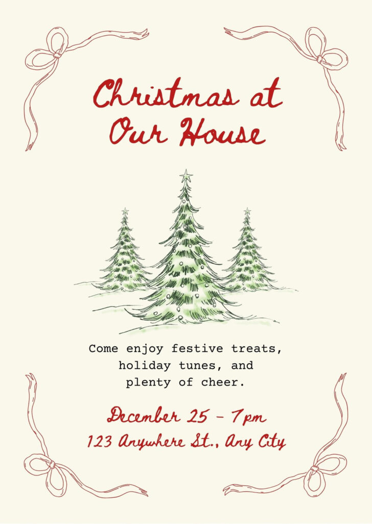 Christmas Invitation Template For Free Christmas Invitation Template For Free