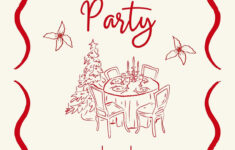 Free, Printable, Customizable Christmas Invitation Templates | Canva intended for Christmas Party Free Invitation Template