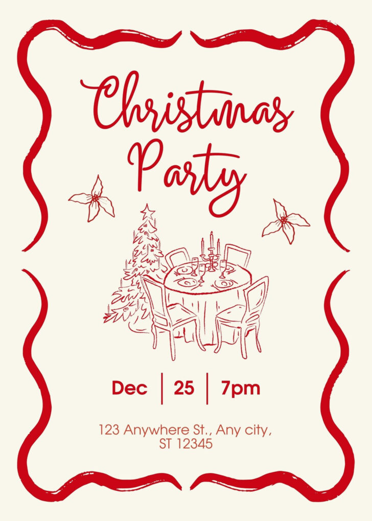 Christmas Party Invitation Email Template Free Christmas Party Invitation Email Template Free