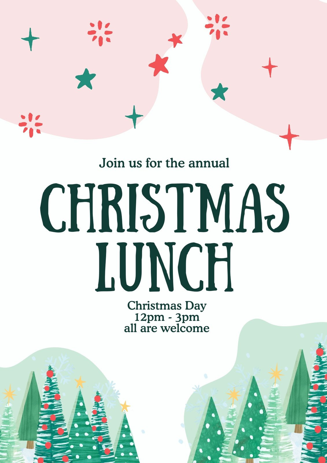 Free Printable, Customizable Holiday Flyer Templates | Canva regarding Christmas Lunch Flyer Template