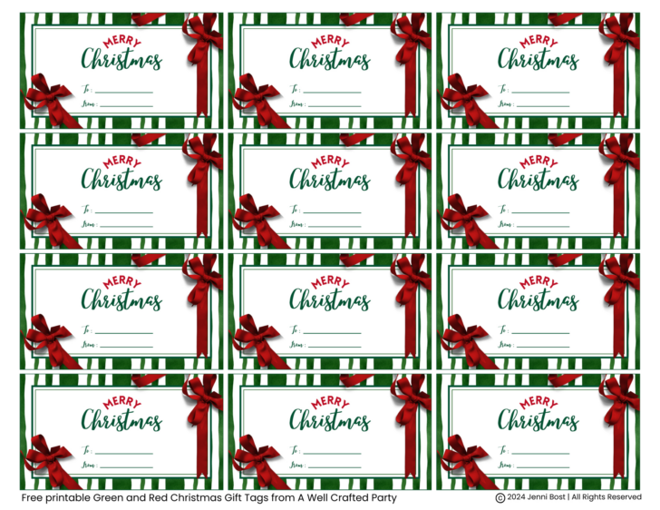Christmas Name Tag Template Christmas Name Tag Template