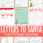 Free Printable Letter To Santa Templates With Christmas Letter Writing Template