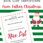 Free Printable: Nice List Certificate Template   Hodgepodgedays In Christmas Nice List Certificate Template