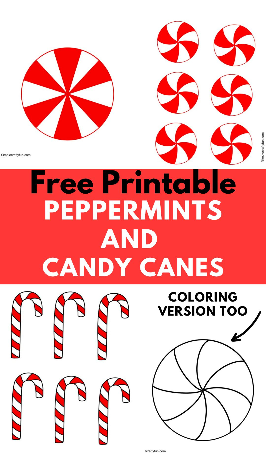 Free Printable Peppermint Candy Template - pertaining to Christmas Peppermint Candy Template