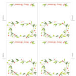 Free Printable Place Cards Template Christmas, Download Free Regarding Christmas Table Place Cards Template Free