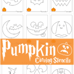 Free Printable Pumpkin Carving Stencils & Templates For Halloween Intended For Christmas Pumpkin Carving Template