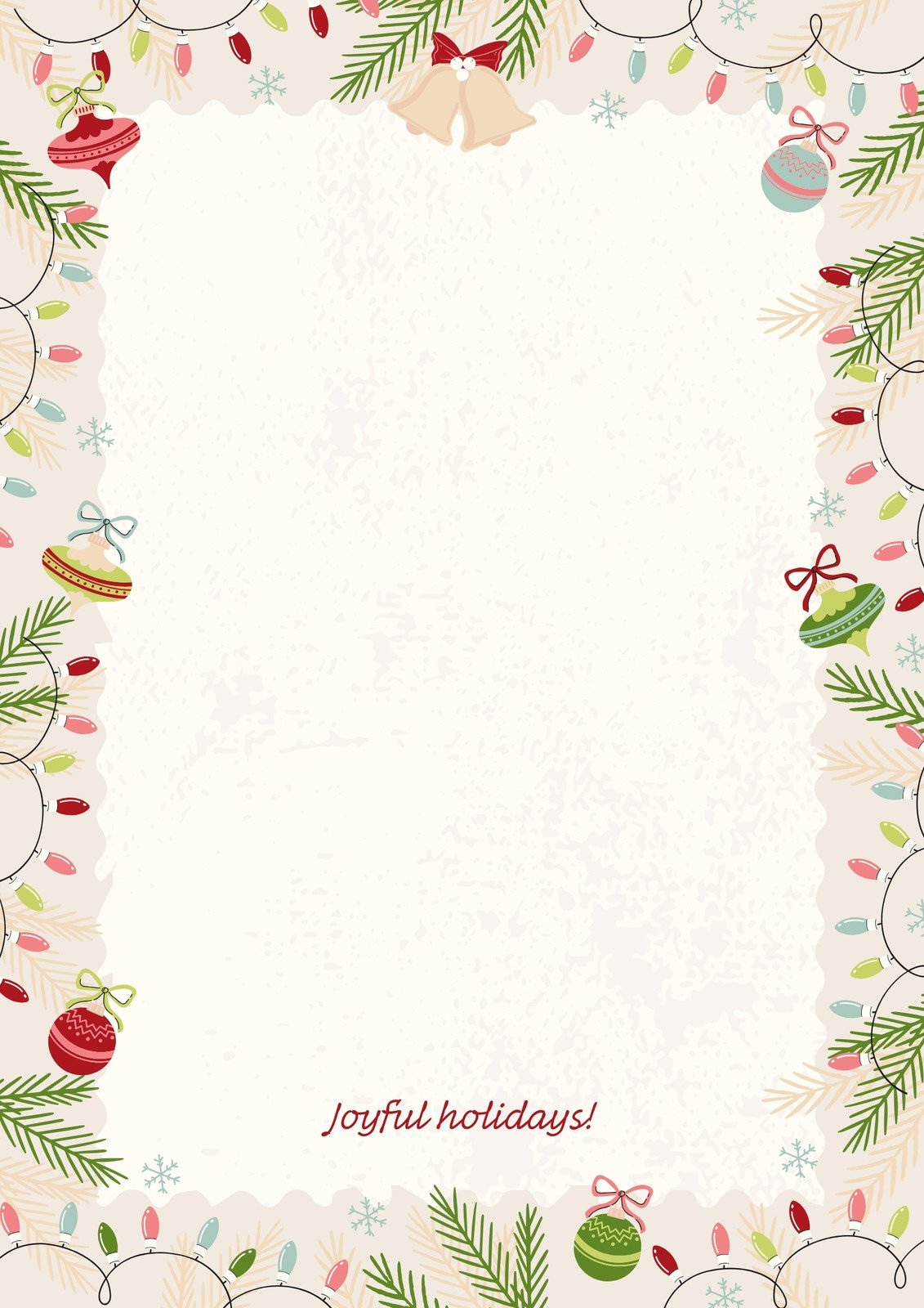 Free Printable Santa Letter Templates You Can Customize | Canva for Christmas Note Paper Template