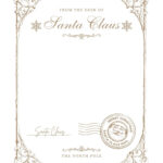 Free Printable Santa Letter Templates You Can Customize | Canva In Christmas Letter Template Printable