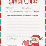 Free Printable Santa Letter Templates You Can Customize | Canva With Regard To Christmas Letter For Santa Template