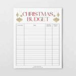 Free Printable!} Save Money With This Christmas Budget Printable For Christmas Party Budget Template