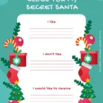 Free Printable Secret Santa Templates Throughout Christmas Secret Santa Template