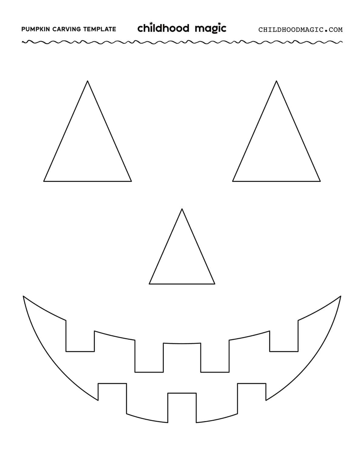 Free Printable Templates For Carving Pumpkins - Childhood Magic throughout Christmas Pumpkin Carving Template