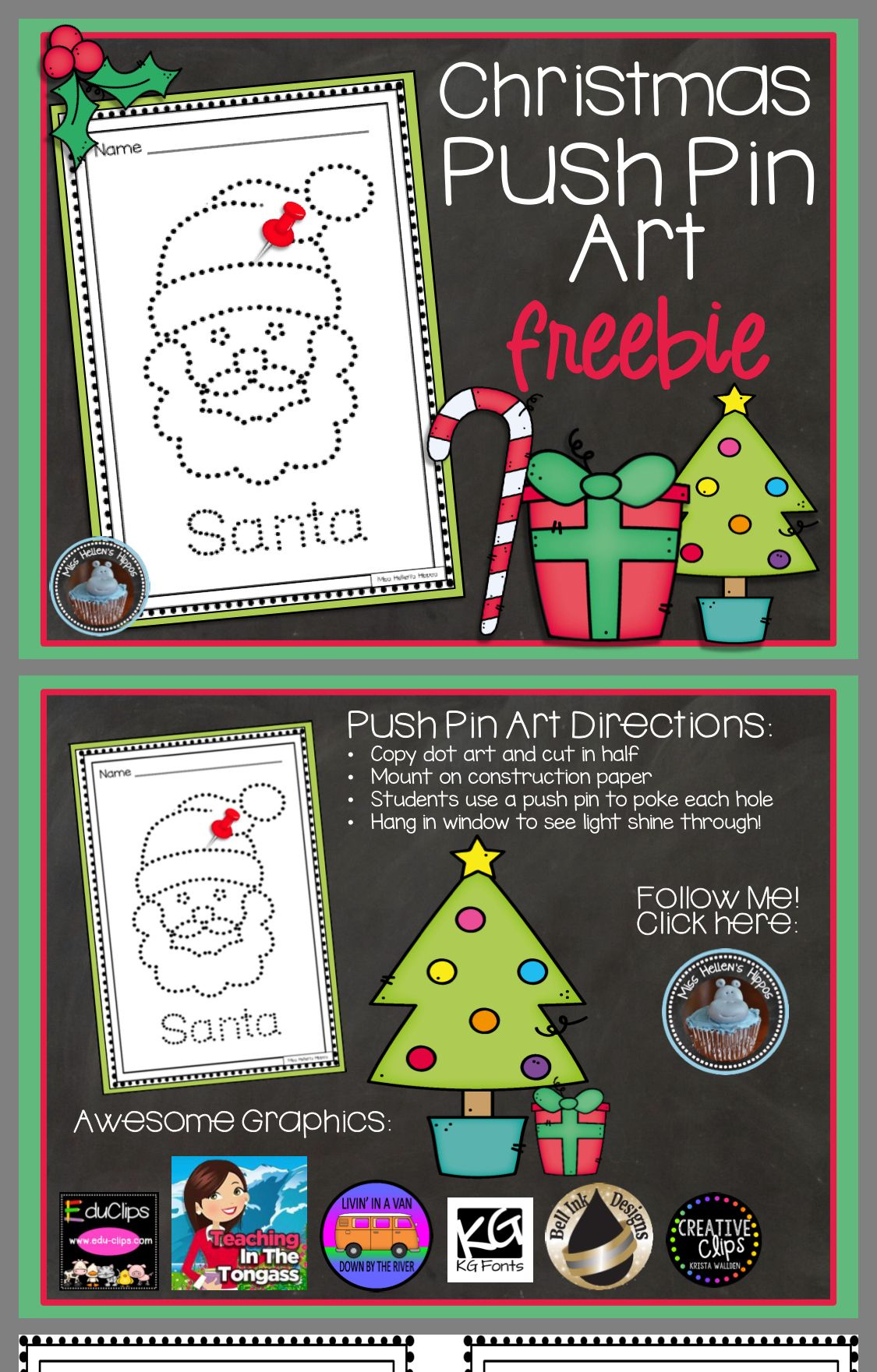 Free Push Pin Art Printables Christmas - Printable Party Favors with Christmas Push Pin Art Template