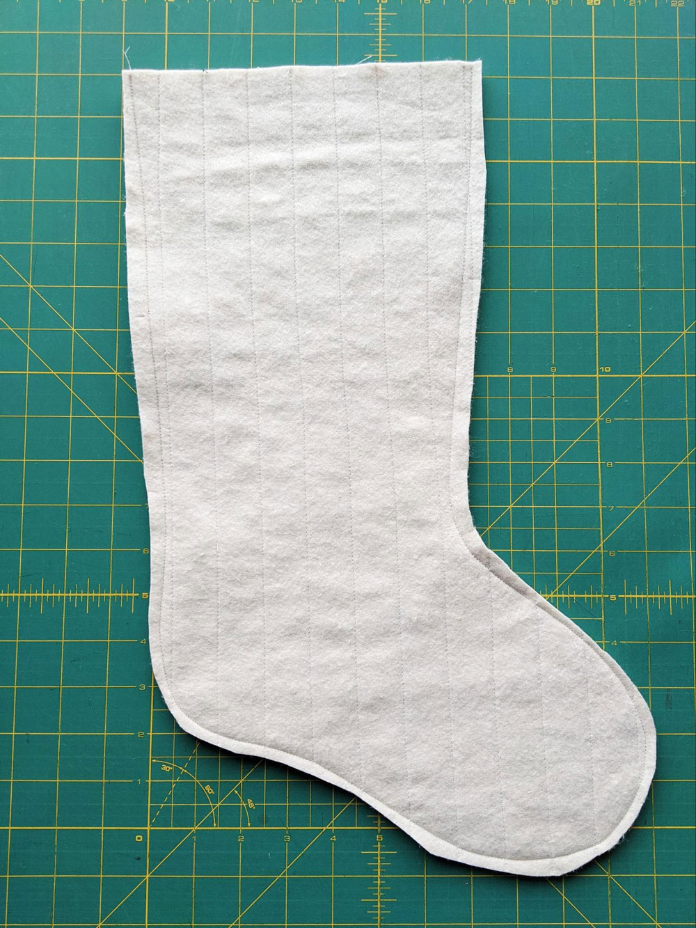 Free Quilted Christmas Stocking Pattern - Suzy Quilts inside Christmas Stocking Template Sewing