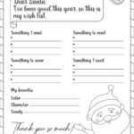 Free Santa Wish List Printable For Kids | Kids Activities Blog Inside Christmas List Coloring Template