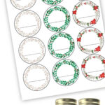 Free Seasonal Canning Labels (Printable) With Christmas Jar Labels Template