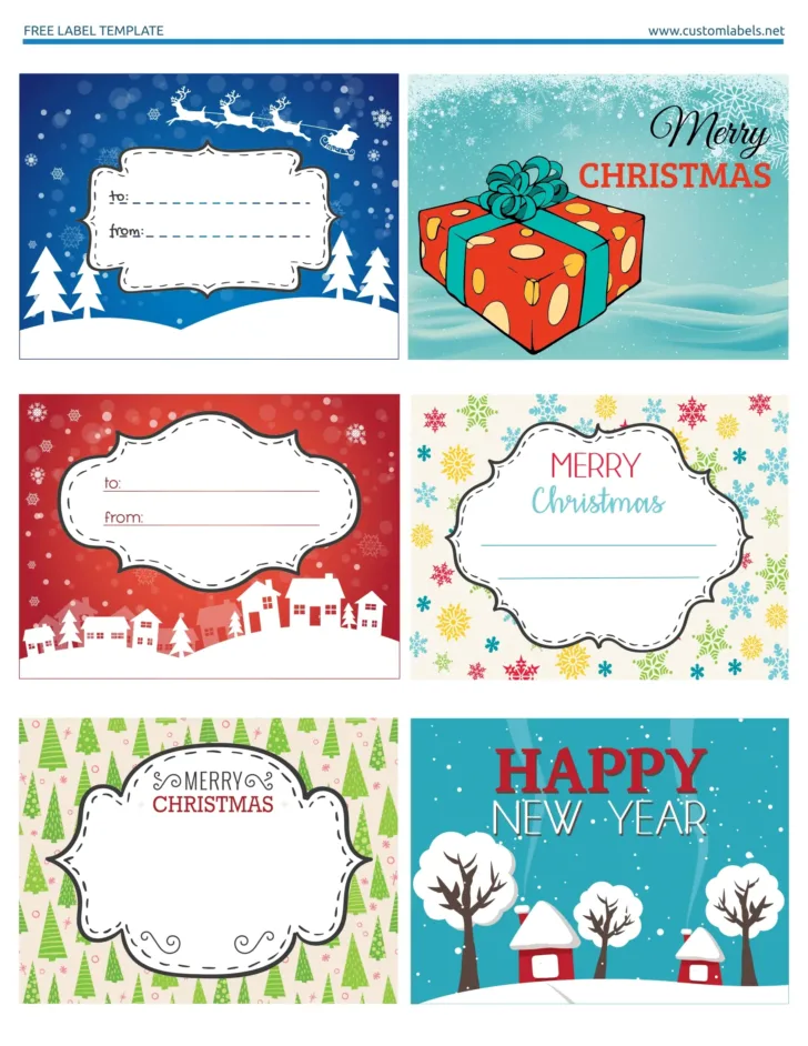 Christmas Present Labels Template Free Christmas Present Labels Template Free