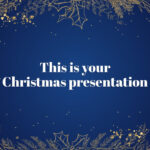 Golden Christmas. Free Ppt & Google Slides Template — Slidescarnival Regarding Christmas Theme Template Free