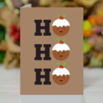 Ho Ho Ho Christmas Pudding' Funny Cute Christmas Cardloveday Regarding Christmas Pudding Card Template