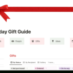 Holiday Gift Guide Template | Notion Marketplace Regarding Christmas List Notion Template