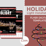 Holiday Light Installation Flyer 01   Christmas Light Hanging Within Christmas Light Installation Flyer Template