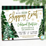 Holiday Open House Invitation, Christmas Boutique Shopping Event For Christmas Open House Template