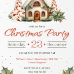 Holiday Party Invitation Free Google Docs Template   Gdoc.io Throughout Christmas Invitation Template