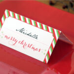 Holiday Place Card Diy Printable Pertaining To Christmas Place Setting Cards Template