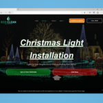 How To Add Christmas Light Installation Page To Your Website Within Christmas Lights Website Template