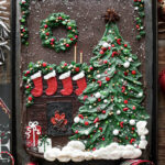 How To Decorate A Christmas Tree Sheet Cake   Curly Girl Kitchen Throughout Christmas Tree Cake Template