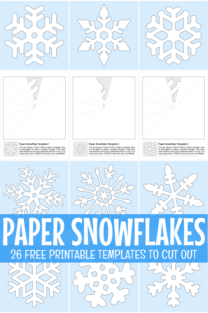 How To Make Paper Snowflakes + Free Printable Patterns inside Christmas Snowflake Template Printable