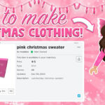 How To Make Roblox Christmas Clothing For Beginners! || Mxddsie ♡ Intended For Christmas Sweater Roblox Template