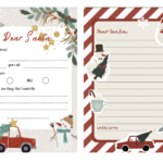 Kids' Christmas Activities: Free Printable Letter To Santa Templates With Christmas Paper Template Printable Free