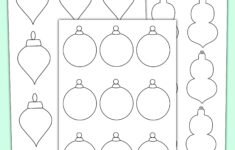 Kostenlose Malvorlage Für Weihnachtsbaumschmuck Als Pdf pertaining to Christmas Ornament Template Printable